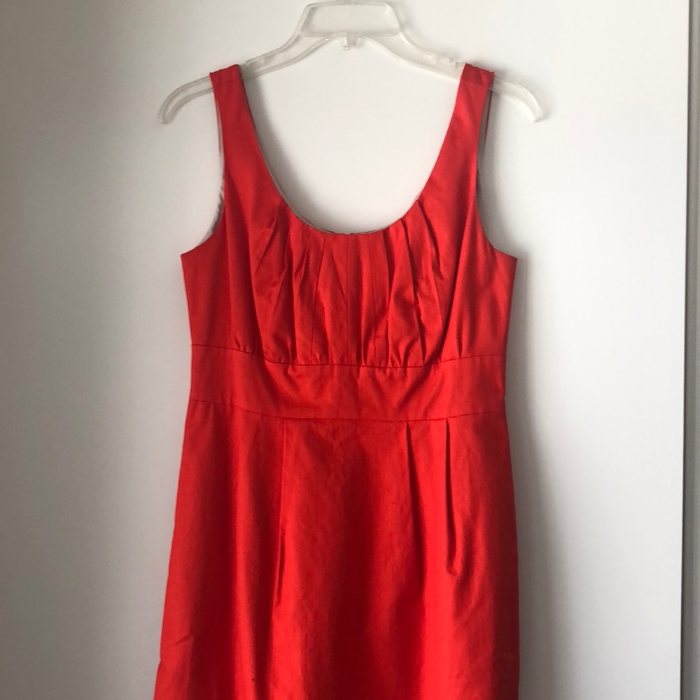 Poppy red J. Crew dress size 4 ⭐️